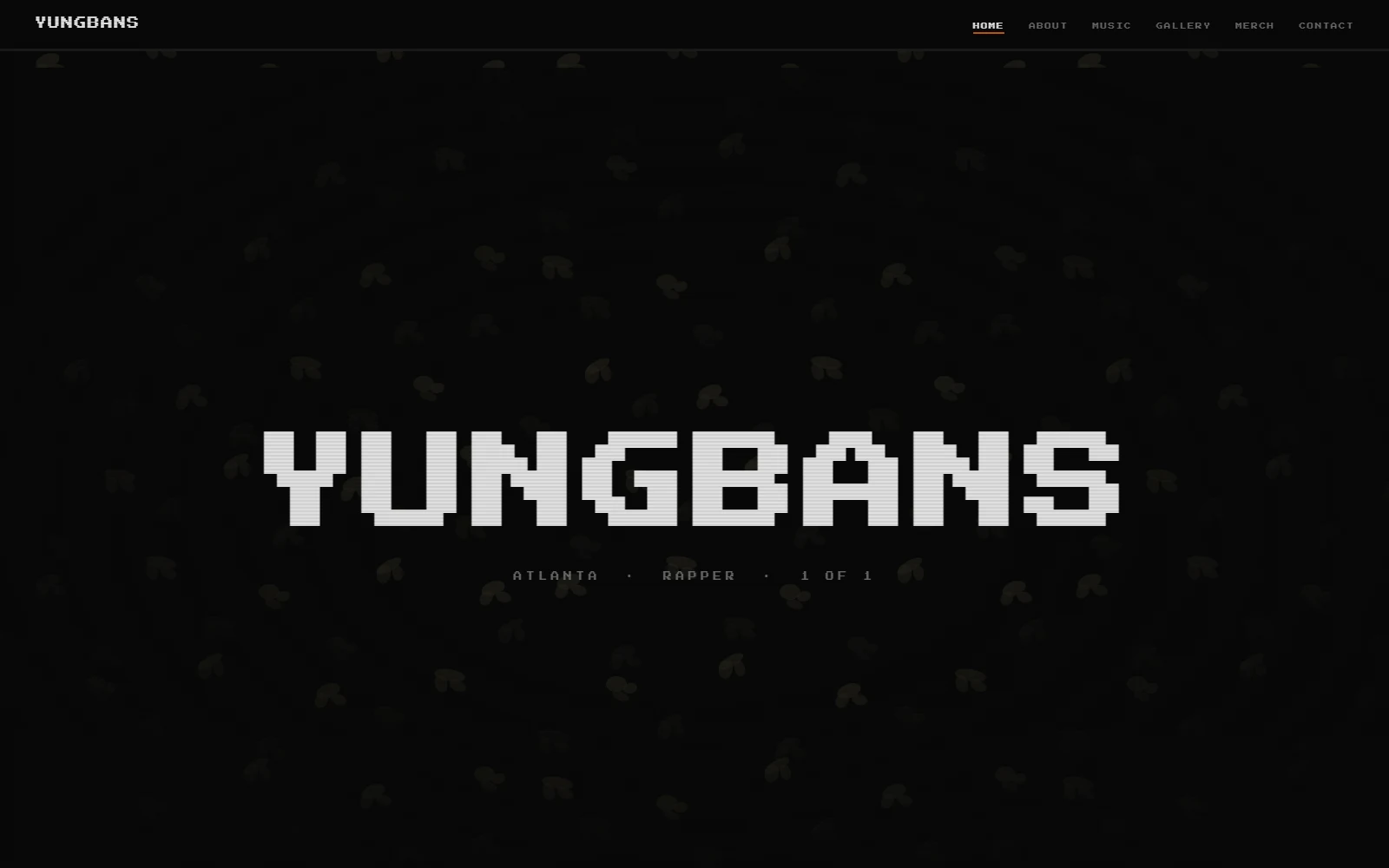 Yung Bans interactive entry screen
